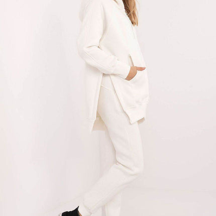 Everyday Cotton-Blend Tracksuit – Hooded Zip Sweatshirt & Ribbed Cuff Pants - MimiStylez