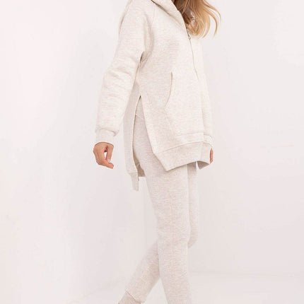 Everyday Cotton-Blend Tracksuit – Hooded Zip Sweatshirt & Ribbed Cuff Pants - MimiStylez