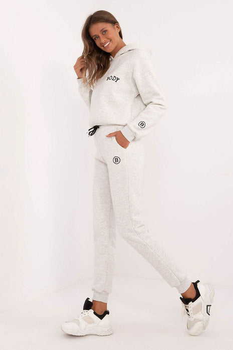 Women's Insulated Sweatshirt & Jogger Set – Melange Pattern & Hooded Top - MimiStylez