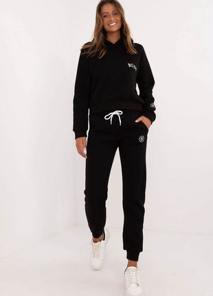 Women's Insulated Sweatshirt & Jogger Set – Melange Pattern & Hooded Top - MimiStylez