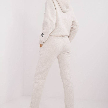 Women's Insulated Sweatshirt & Jogger Set – Melange Pattern & Hooded Top - MimiStylez