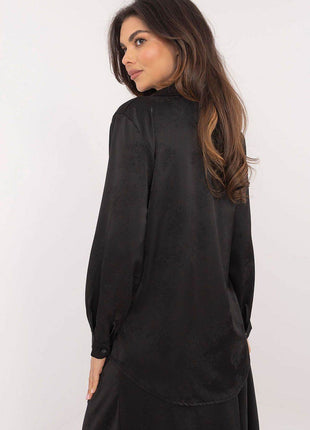 Embroidered Floral Long Sleeve Shirt – Classic Collar, Button-Up, Elegant & Versatile Fit - MimiStylez