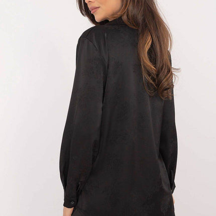Embroidered Floral Long Sleeve Shirt – Classic Collar, Button-Up, Elegant & Versatile Fit - MimiStylez