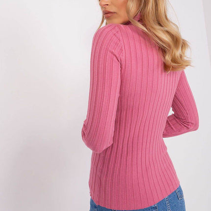 Ribbed Viscose Turtleneck Sweater - MimiStylez