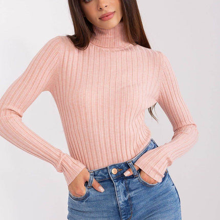 Ribbed Viscose Turtleneck Sweater - MimiStylez