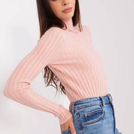 Ribbed Viscose Turtleneck Sweater - MimiStylez