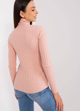 Ribbed Viscose Turtleneck Sweater - MimiStylez