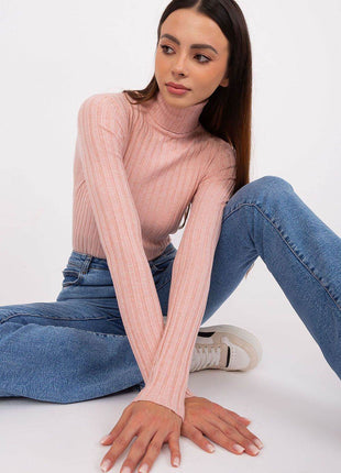 Ribbed Viscose Turtleneck Sweater - MimiStylez