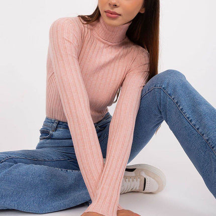 Ribbed Viscose Turtleneck Sweater - MimiStylez