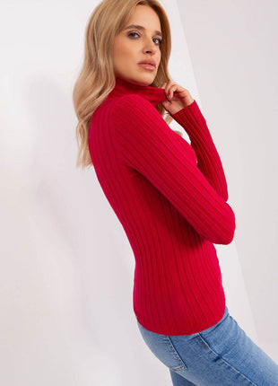 Ribbed Viscose Turtleneck Sweater - MimiStylez