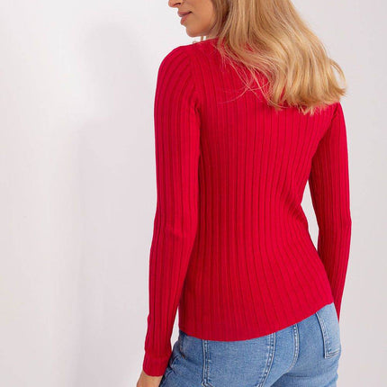 Ribbed Viscose Turtleneck Sweater - MimiStylez