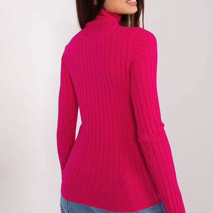 Ribbed Viscose Turtleneck Sweater - MimiStylez