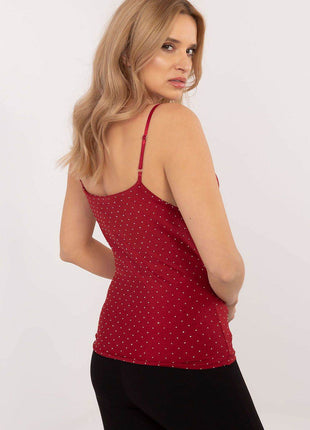Elegant Shimmer Top with Rhinestones and Adjustable Straps - MimiStylez