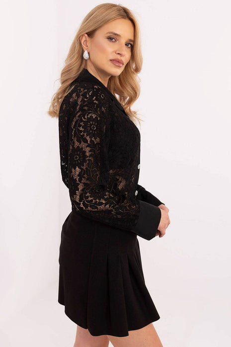 Elegant Women's Lace Shirt with Button Closure - MimiStylez