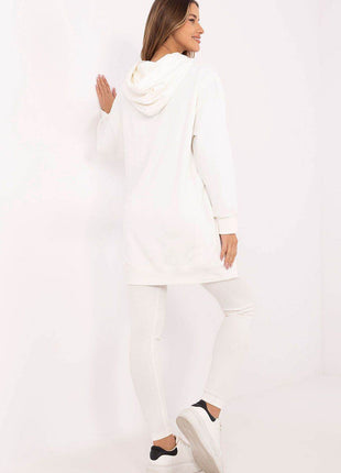 Women's Cotton Hoodie & Leggings Set – Sweatshirt & Ribbed High-Waist Bottoms - MimiStylez