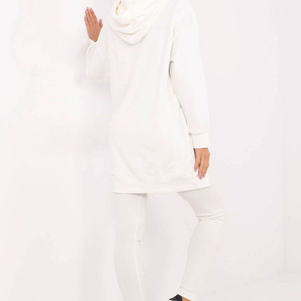 Women's Cotton Hoodie & Leggings Set – Sweatshirt & Ribbed High-Waist Bottoms - MimiStylez