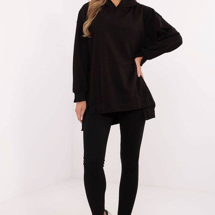Women's Cotton Hoodie & Leggings Set – Sweatshirt & Ribbed High-Waist Bottoms - MimiStylez