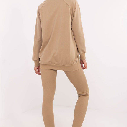 Embroidered Cotton Sweatshirt & High-Waisted Leggings Set - MimiStylez