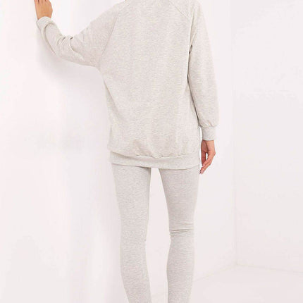 Embroidered Cotton Sweatshirt & High-Waisted Leggings Set - MimiStylez