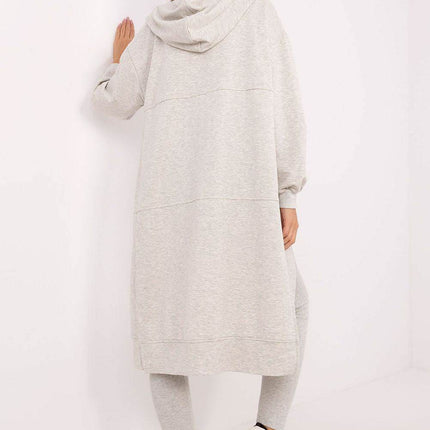 3-Piece Cotton Ribbed Set – Zip Hoodie, Fitted Top & High-Waisted Leggings - MimiStylez