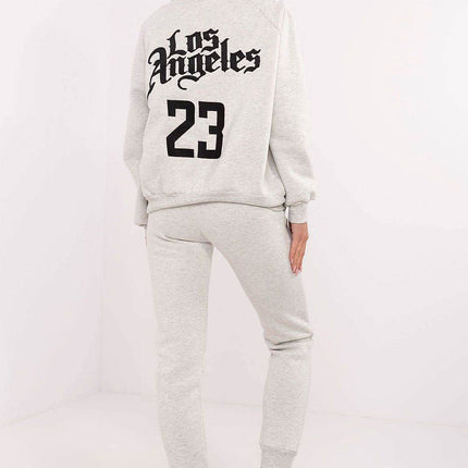 Embroidered Cotton Tracksuit Set with Lined Sweatshirt and High-Waisted Pants - MimiStylez