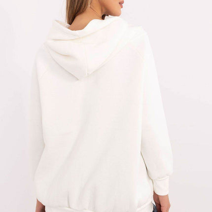 Casual Hooded Sweatshirt – Cotton Blend with Front Patches - MimiStylez