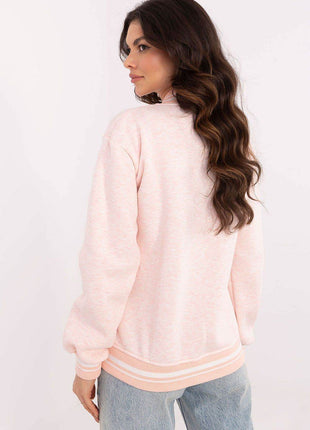 Women's Cotton Bomber Jacket – Snap Closure with Embroidery & Patches - MimiStylez