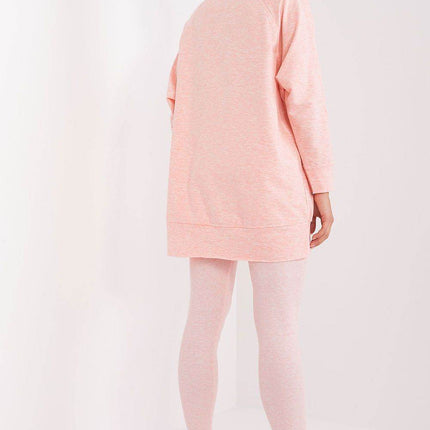 Two-Piece Cotton Set with Printed Sweatshirt & Textured Bottoms - MimiStylez