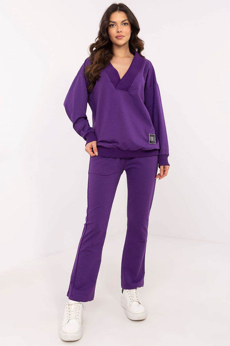 Cotton Two-Piece with Wrap Top & Relaxed Pant - MimiStylez