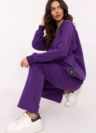 Cotton Two-Piece with Wrap Top & Relaxed Pant - MimiStylez