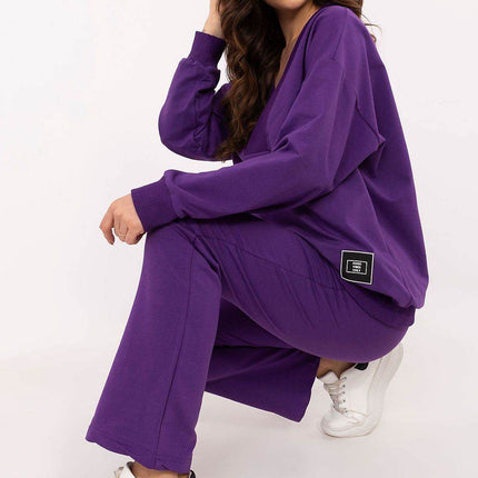 Cotton Two-Piece with Wrap Top & Relaxed Pant - MimiStylez
