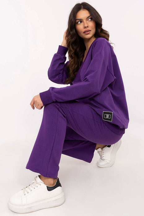 Cotton Two-Piece with Wrap Top & Relaxed Pant - MimiStylez