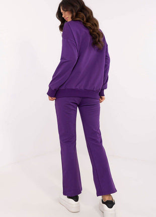 Cotton Two-Piece with Wrap Top & Relaxed Pant - MimiStylez