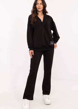 Cotton Two-Piece with Wrap Top & Relaxed Pant - MimiStylez