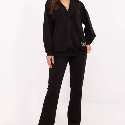 Cotton Two-Piece with Wrap Top & Relaxed Pant - MimiStylez