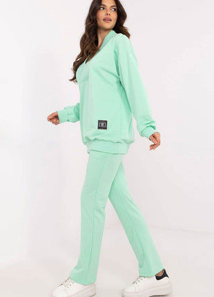 Cotton Two-Piece with Wrap Top & Relaxed Pant - MimiStylez