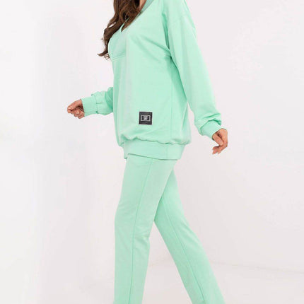 Cotton Two-Piece with Wrap Top & Relaxed Pant - MimiStylez