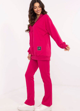 Cotton Two-Piece with Wrap Top & Relaxed Pant - MimiStylez