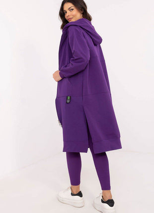 3-Piece Cotton Ribbed Set – Zip Hoodie, Fitted Top & High-Waisted Leggings - MimiStylez