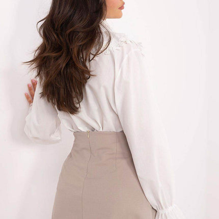Elegant Short Pleated Skirt with Hidden Zipper - MimiStylez