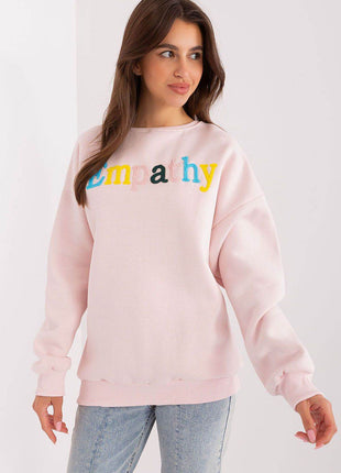 Women's Cotton Pullover Sweatshirt with Bold Pattern - MimiStylez
