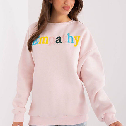 Women's Cotton Pullover Sweatshirt with Bold Pattern - MimiStylez