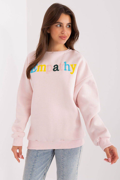 Women's Cotton Pullover Sweatshirt with Bold Pattern - MimiStylez