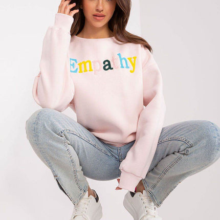 Women's Cotton Pullover Sweatshirt with Bold Pattern - MimiStylez
