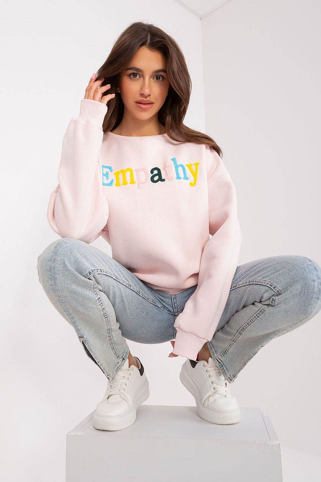Women's Cotton Pullover Sweatshirt with Bold Pattern - MimiStylez