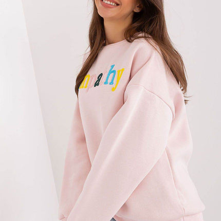 Women's Cotton Pullover Sweatshirt with Bold Pattern - MimiStylez