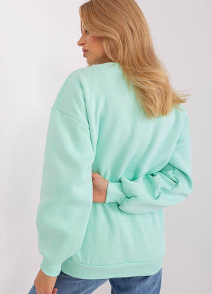 Women's Cotton Pullover Sweatshirt with Bold Pattern - MimiStylez