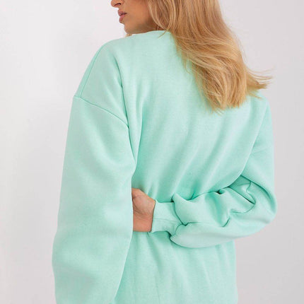 Women's Cotton Pullover Sweatshirt with Bold Pattern - MimiStylez