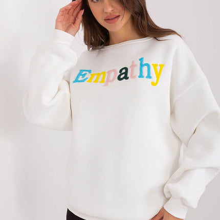 Women's Cotton Pullover Sweatshirt with Bold Pattern - MimiStylez