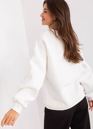 Women's Cotton Pullover Sweatshirt with Bold Pattern - MimiStylez